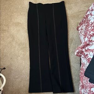 Elegant Black Women's Pants Crop Flare